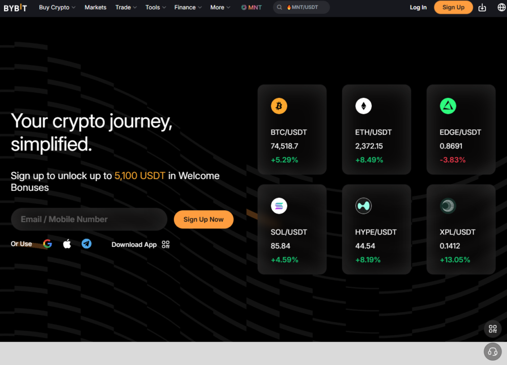Step 1: Navigating the Bybit 2026 registration page