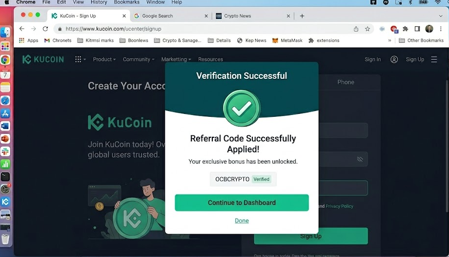 kucoin referral code 2026-Code Confirmed Successfully