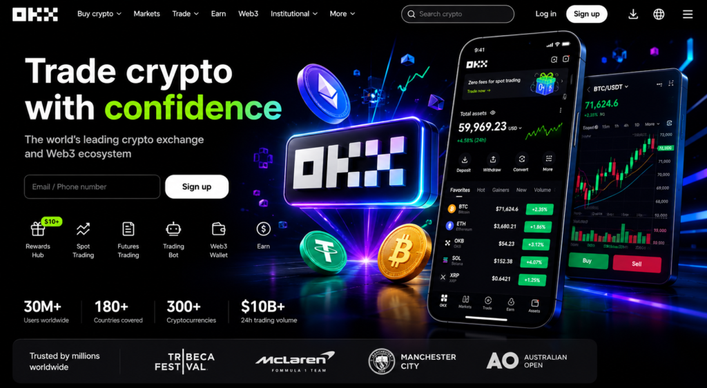 okx review 2026-OKX homepage