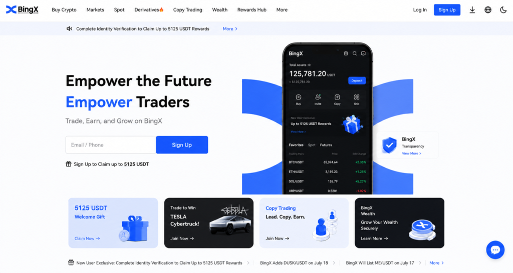 bingx review 2026-Bingx homepage