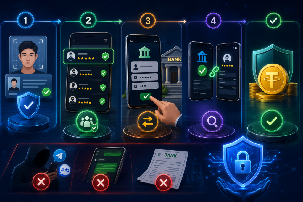 best crypto exchange in vietnam 2026--Step-by-Step Secure P2P Workflow