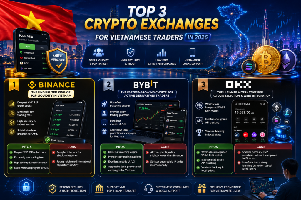 best crypto exchange in vietnam 2026-Top 3 Crypto Exchanges for Vietnamese Traders in 2026