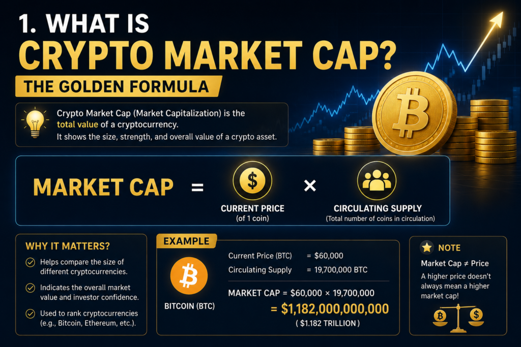 what is crypto market cap 2026-Crypto market cap is the total value of a cryptocurrency, calculated by multiplying its current price by its circulating supply