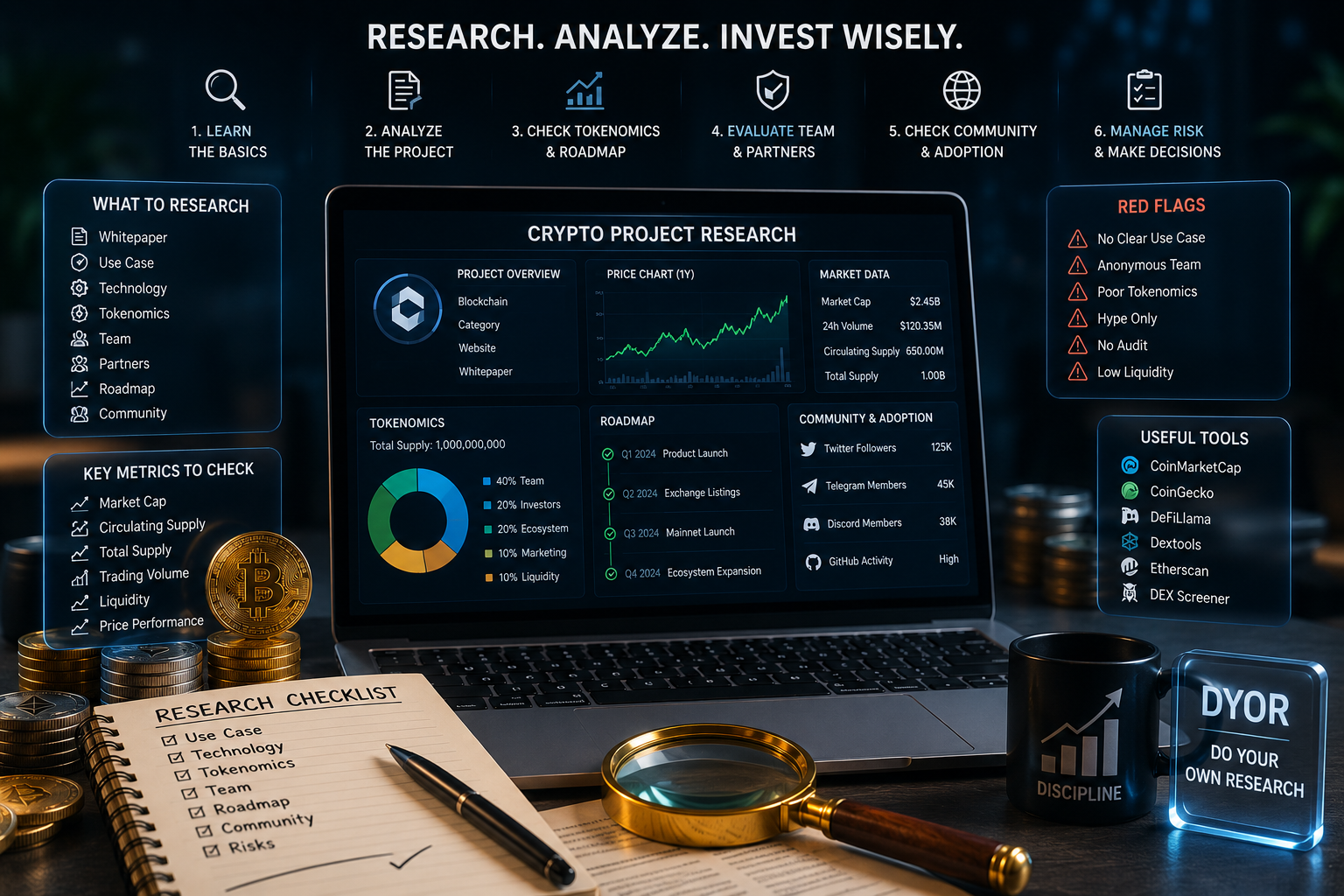 how to research crypto before investing 2026-How to Do Your Own Research (DYOR) in Crypto: A Beginner's Guide (2026)