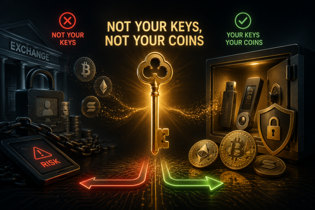 how to store crypto safely 2026-The Golden Rule: "Not Your Keys, Not Your Coins"