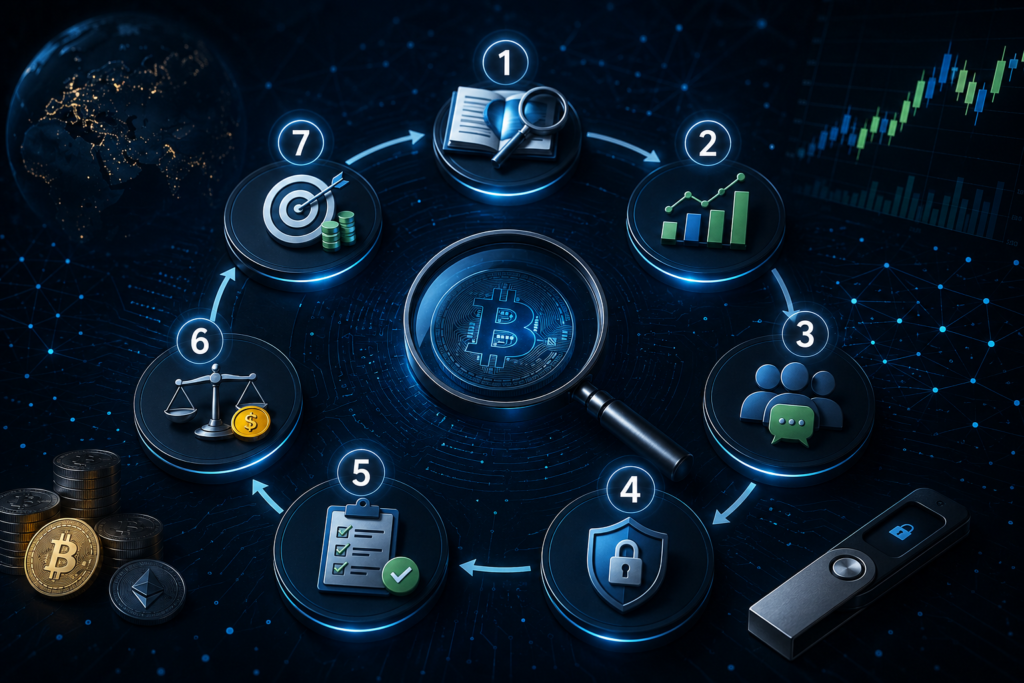 how to research crypto before investing 2026-7-Step Framework: How to Research Crypto Before Investing 2026
