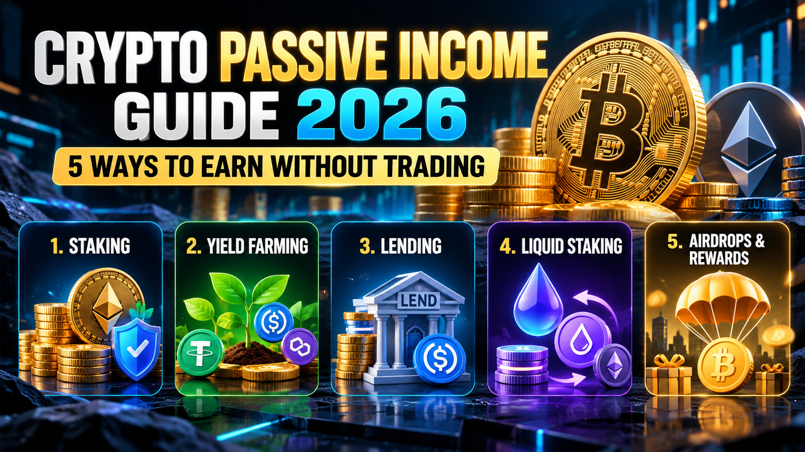 crypto passive income 2026-Crypto Passive Income Guide 2026 5 Ways to Earn Without Trading