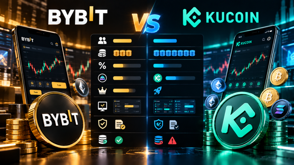 Bybit vs KuCoin 2026-Comparison between Bybit vs KuCoin 2026