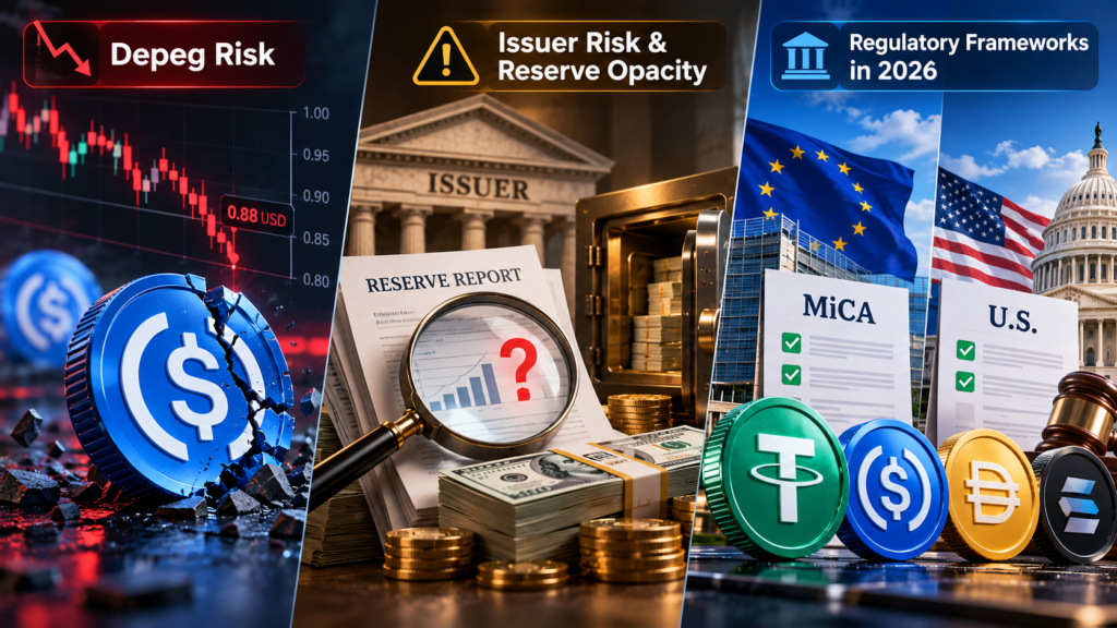 what is a stablecoin 2026-Key Risks of Stablecoins: Depeg, Issuer Risk, and Regulations
