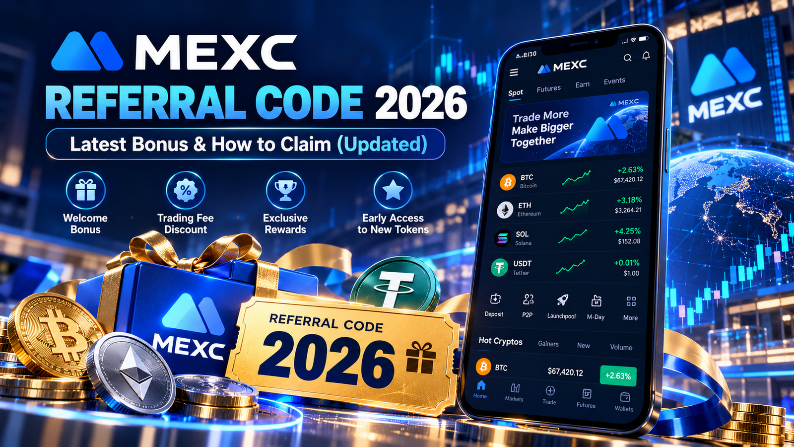 MEXC Referral Code 2026-MEXC Referral Code 2026 Latest Bonus & How to Claim (Updated)