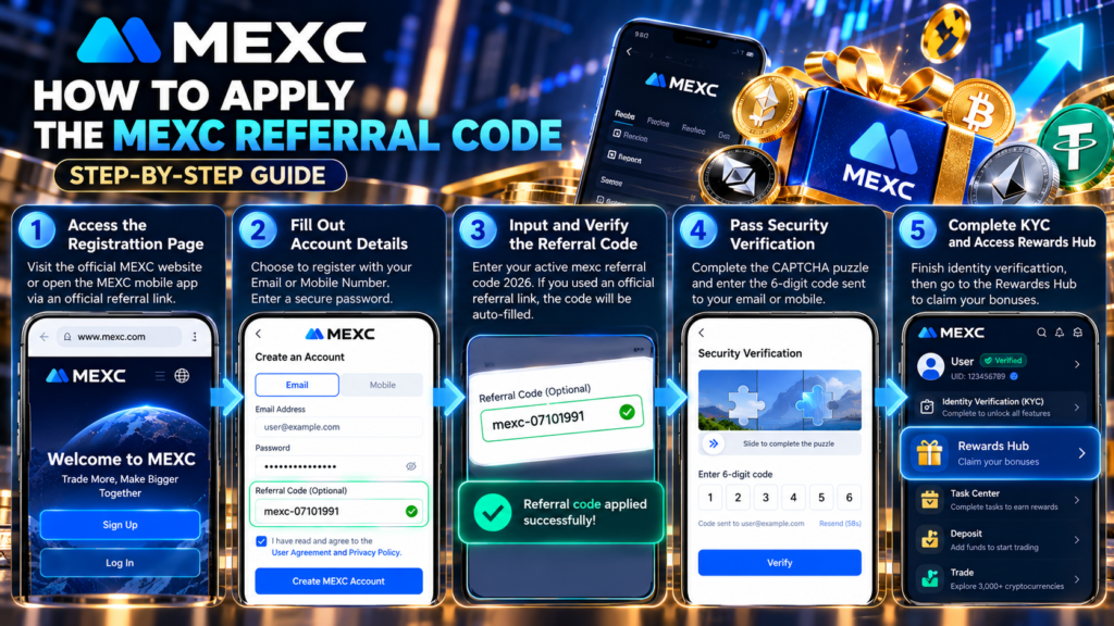 MEXC Referral Code 2026-Step-by-Step Guide: How to Apply the MEXC Referral Code