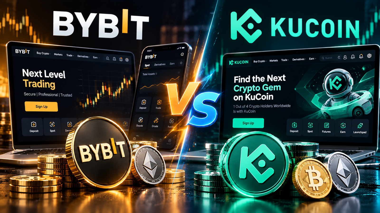 Bybit vs KuCoin 2026-Bybit vs KuCoin 2026: Which Exchange Is Better for Beginners?